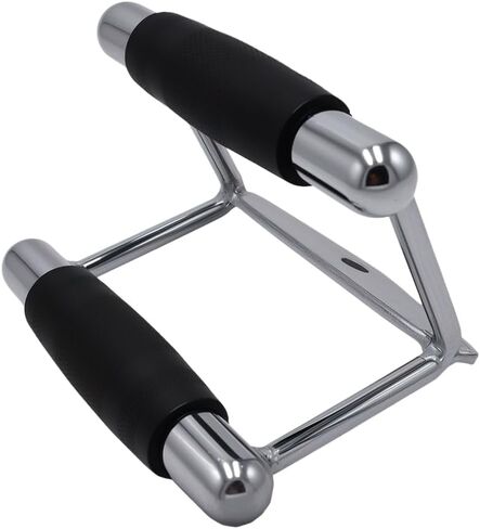LAT Pull Down Bar,Rotating Press Down Bar,Tricep Rope,Strength Training Double D Row Handle Cable Attachment for Weight Workout,Cable Machine Accessories With Rubber Grips(1 Pairs) in Saudi Arabia