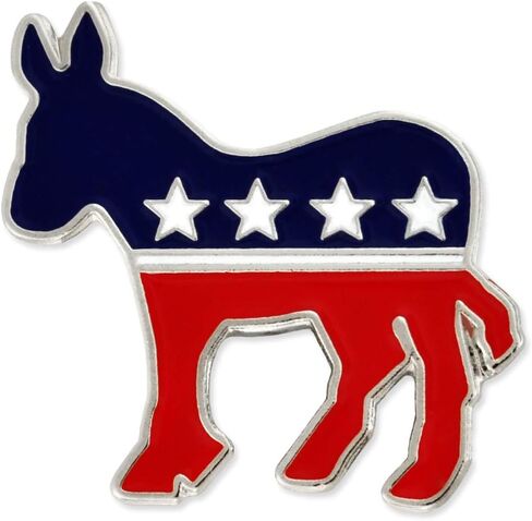PinMart Democratic Patriotic Political Lapel Pin in Saudi Arabia