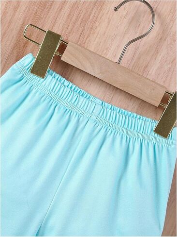 Floerns Toddler Boy's 2 Piece Outfit Striped Print Tee Top and Track Shorts Set in Saudi Arabia