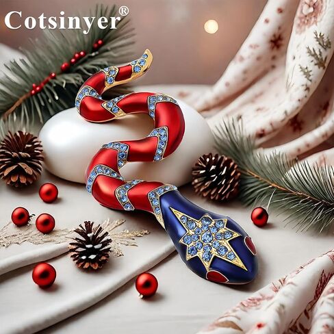 Brooches And Pins For Women Snake Brooch Funny Enamel Pins Cute Pins Drip Oil Pendant Brooch Dual Use in Saudi Arabia