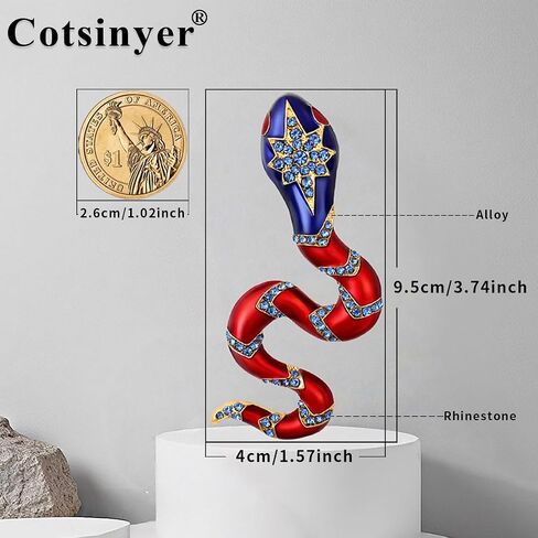 Brooches And Pins For Women Snake Brooch Funny Enamel Pins Cute Pins Drip Oil Pendant Brooch Dual Use in Saudi Arabia