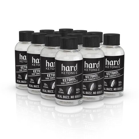 Hard Ketones Ginger Mule with Stevia | Alcohol Alternative with 17g (5%) Ketohol | 12 Pack, 12 Oz Cans in Kuwait