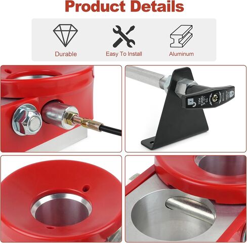 Ultimate Connection King Pin Coupler Complete Assembly with Funnel (Rectangle) 3246 for Andersen Hitches (Rectangle Block, Bolts and Hardware, Latch Cable) in Saudi Arabia