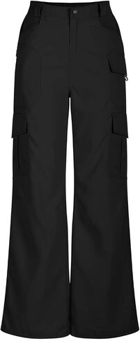 Cargo Pants for Women High Waisted Wide Leg Hiking Pant Casual Stretchy Lightweight Trousers Multi Pockets Outdoor in Saudi Arabia