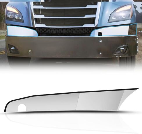Chrome Front Bumper Corner Trim Driver Left Side Fit for Freightliner Cascadia 2008-2017 in Saudi Arabia