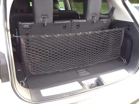 Rear Trunk Organizer Cargo Net for Infiniti QX60 2014-2023 JX35 2013 - Envelope Style Cargo Net for SUV - Premium Mesh Car Trunk Organizer Vehicle Carrier Storage–Compatible with QX60 in Saudi Arabia