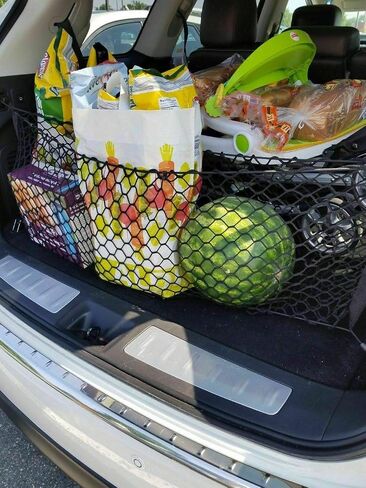 Rear Trunk Organizer Cargo Net for Infiniti QX60 2014-2023 JX35 2013 - Envelope Style Cargo Net for SUV - Premium Mesh Car Trunk Organizer Vehicle Carrier Storage–Compatible with QX60 in Saudi Arabia