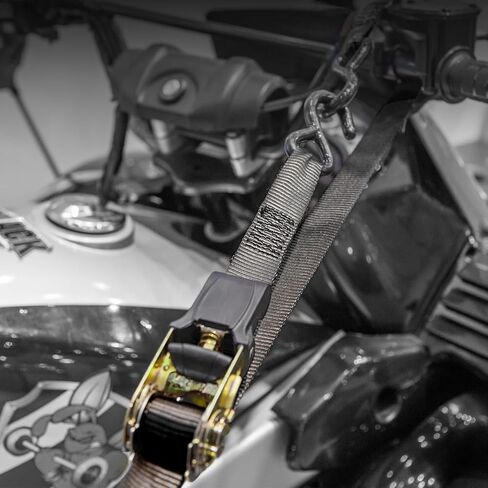 Ratchet Tie Down Straps, 1500 lbs Break Strength, 4-Pack 15 ft, Safety Lock S Hooks, 4 Soft Loops for Moving Cargo, Appliances, Lawn Equipment, Motorcycle in Saudi Arabia