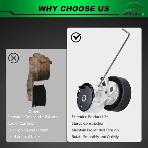Belt Tensioner Assembly with Pulley for:-Volvo S60 2011-2016 S80 2008-2015 V60 V70 XC60 XC70 XC90 2007-2008 3.0L 3.2L for:-Land Rover LR2 2008 Belt Tensioner OE#30777695 31401286 89696 38495 in Saudi Arabia