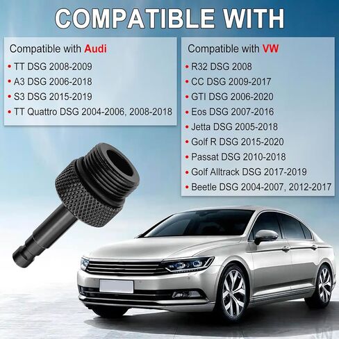 محول تعبئة سائل ناقل الحركة ATF متوافق مع VW DSG Golf R 2015-2020 Jetta 2005-2018 CC 2009-2017 Passat 2010-2018 متوافق مع Audi DSG A3 2006-2018 إلخ، استبدل OE VAS6262-1 in Saudi Arabia