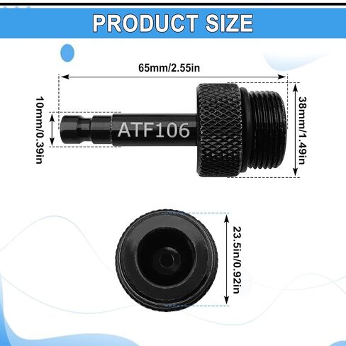 محول تعبئة سائل ناقل الحركة ATF متوافق مع VW DSG Golf R 2015-2020 Jetta 2005-2018 CC 2009-2017 Passat 2010-2018 متوافق مع Audi DSG A3 2006-2018 إلخ، استبدل OE VAS6262-1 in Saudi Arabia