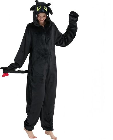 Zyrah Snug Fit Unisex Adult Animal Onesie Pajamas, Flannel Cosplay Animal One Piece Halloween Costume Sleepwear Homewear in Saudi Arabia