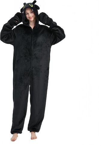 Zyrah Snug Fit Unisex Adult Animal Onesie Pajamas, Flannel Cosplay Animal One Piece Halloween Costume Sleepwear Homewear in Saudi Arabia