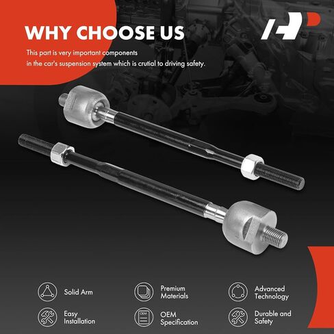 A-Premium 2 x Front Inner or Rear Inner Tie Rod Ends, Compatible with Nissan Sentra 1984-1990, 240SX 1991-1993, 300ZX 1990-1993, Pulsar NX 1985-1986 & Infiniti J30 1993-1997, Q45 1990-1996 in Saudi Arabia