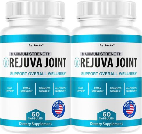(2 Pack) Rejuva Joint - Official RejuvaJoint Supplement Pills Advanced Formula Maximum Strength Support, Natural Rejuv Capsules For Overall Health & Wellness Supports Review, 120 Capsules For 2 Months in Saudi Arabia