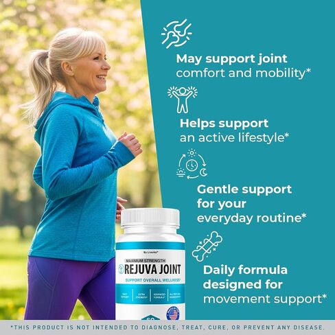 (2 Pack) Rejuva Joint - Official RejuvaJoint Supplement Pills Advanced Formula Maximum Strength Support, Natural Rejuv Capsules For Overall Health & Wellness Supports Review, 120 Capsules For 2 Months in Saudi Arabia