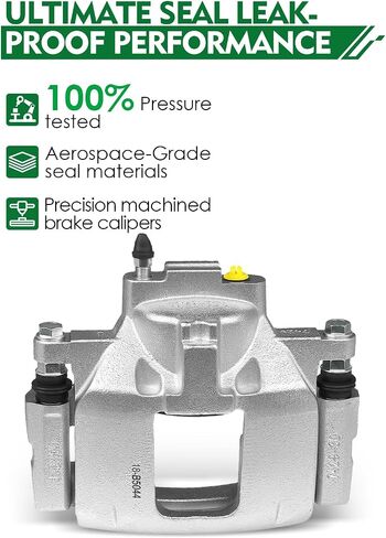 Front Disc Brake Caliper Assembly with Bracket Fit for:-Dodge Grand Caravan Nitro, for:-Jeep Liberty Wrangler, for:-Chrysler Town & Country 3.6L 3.7L 3.8L 4.0L 18-B5044, 18-B5045 (2) in Saudi Arabia