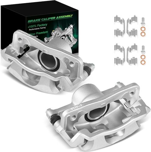 مجموعة فرجار الفرامل الأمامية اليسرى واليمنى مع دعامة تناسب: -Honda Civic 1996-2011، Insight 2010-2014 1.6L 1.7L 1.8L 2.0L، استبدل OE# 19-B1832 19-B1833 (عبوتان) in Saudi Arabia