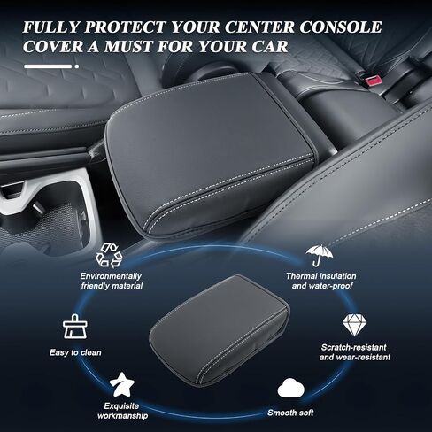 BIBIBO for 2025 VW Tiguan Center Console Armrest Cover 2025 Volkswagen Tiguan S/SE/SE R-Line Black/SEL R-Line Arm Rest Cover 2025 Volkswagen Tiguan Accessories 2025 (Thick) in Saudi Arabia