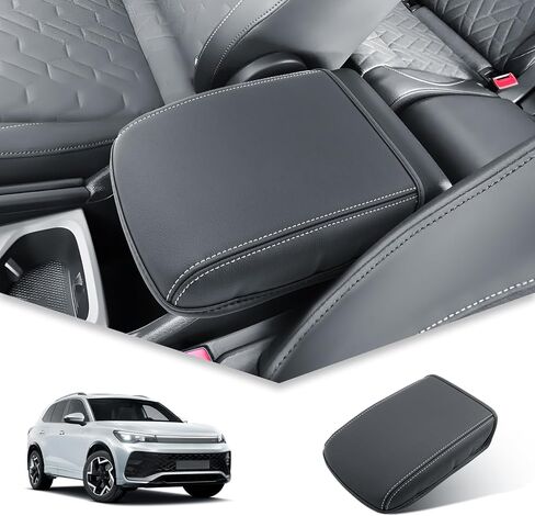 BIBIBO for 2025 VW Tiguan Center Console Armrest Cover 2025 Volkswagen Tiguan S/SE/SE R-Line Black/SEL R-Line Arm Rest Cover 2025 Volkswagen Tiguan Accessories 2025 (Thick) in Saudi Arabia