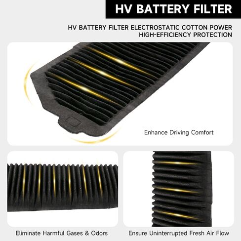 HV Battery Filter (2-Pack) for Toyota Sienna 2.5L L4 - Electric/Gas 2021-2024 | Replacement for OE# G92DH45010 | Hybrid Battery Air Intake Cooling Filter in Saudi Arabia