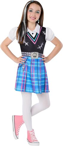 Spirit Halloween Kids Monster High Frankie Stein Costume | Nickelodeon| Group costume| Monster Costumes in Saudi Arabia
