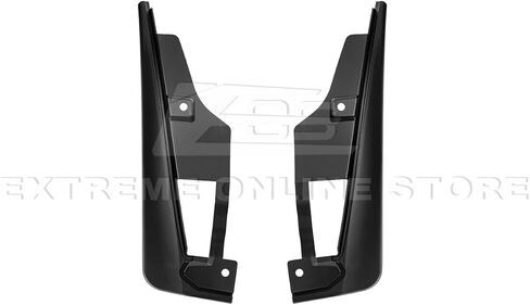 Replacement for 2024-Present Ford Mustang S650 Models | Performance XL Extended Package ABS Plastic Rear Fender Mud Flaps Splash Rock Guard Pair (Painted Matte Black) in Saudi Arabia