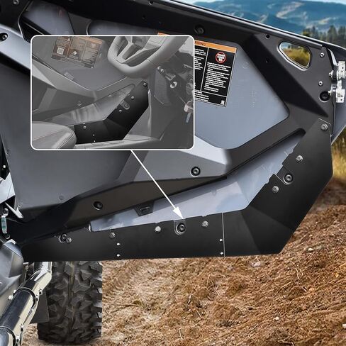 SAUTVS لوحة تقليم الباب السفلي من الفولاذ والعجلة الخلفية جيدًا لـ RZR PRO XP، وزخرفة الستارة السفلية للباب السفلي وواقي الطين الخلفي لملحقات Polaris RZR PRO XP 2020-2023 2024 in Saudi Arabia