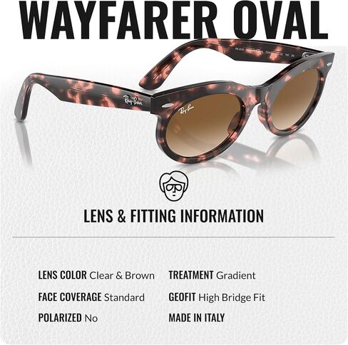 نظارات شمسية راي بان RB2242 WAYFARER بيضاوية الشكل للرجال والنساء مع مجموعة نظارات RAYBAN الرسمية in Saudi Arabia