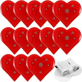 20pcs Red Heart Brooches, Led Flashing Heart Brooch Pins, for Valentine's Day Wedding Party Supplies, 1. 14 X 1. 10 X 0. 39 Inches in Saudi Arabia