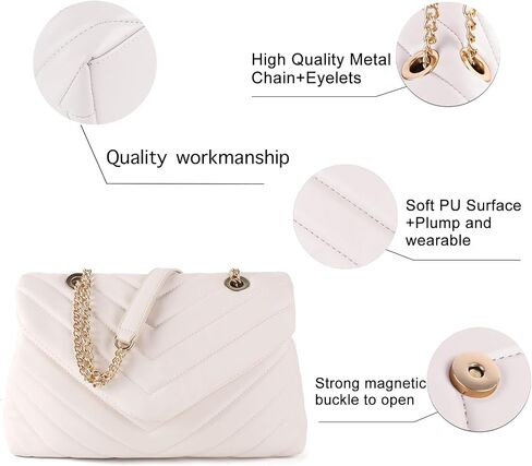 Crossbody Bags for Women, Commuter Soft Handbags and purses for Office, Trendy Shoulder bags with Flap in Saudi Arabia