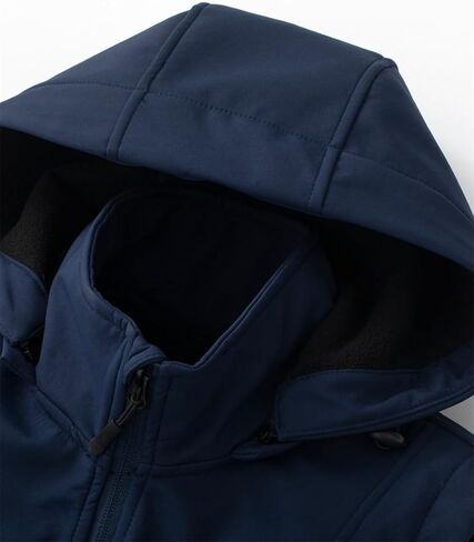 GGleaf Women's Hooded Softshell Vest Fleece Lined Windproof Zip Up Sleeveless Jacket Lightweight Coat for Running in Kuwait