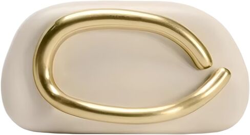 Women PU Leather Metal Handle Handbag Trendy Commuting Compact Stone Purse Hand-held Causal Shoulder Clutch Bag in Kuwait