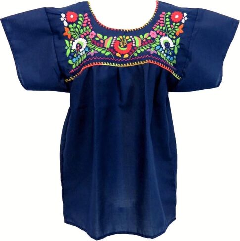 Artesanias FR Leos Mexican Imports Mexican Puebla Blouse in Kuwait