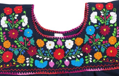 Artesanias FR Leos Mexican Imports Mexican Puebla Blouse in Kuwait