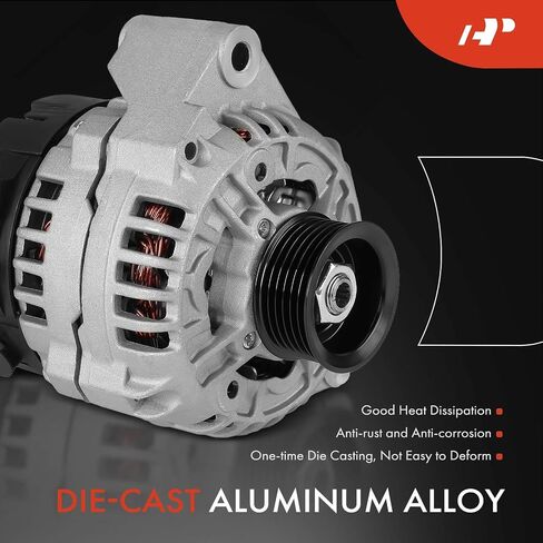 A-Premium Alternator Compatible with Mercedes-Benz R170 Series SLK230 1998-2004 2.3L, 12V 90A 6-Groove Pulley Clockwise, Replace# 0101549802, 0123320058 in Saudi Arabia