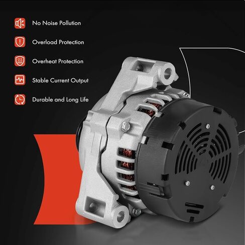 A-Premium Alternator Compatible with Mercedes-Benz R170 Series SLK230 1998-2004 2.3L, 12V 90A 6-Groove Pulley Clockwise, Replace# 0101549802, 0123320058 in Saudi Arabia
