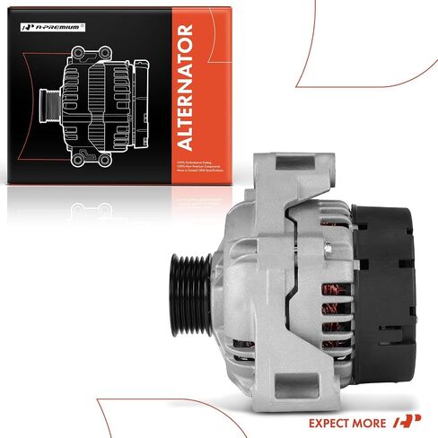 A-Premium Alternator Compatible with Mercedes-Benz R170 Series SLK230 1998-2004 2.3L, 12V 90A 6-Groove Pulley Clockwise, Replace# 0101549802, 0123320058 in Saudi Arabia