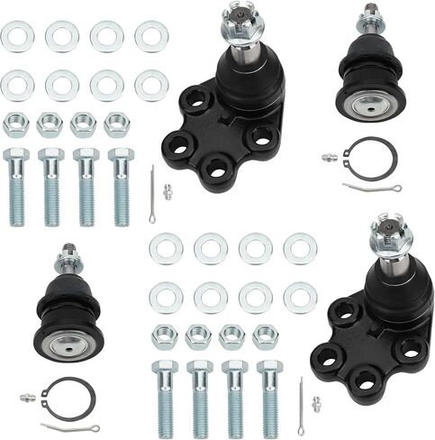 IRONTEK 4pcs K6540 K6539 Front Lower and Upper Ball Joints Fit for Chevrolet Silverado 1500 1999 2000 2001 2002 2003 2004 2005 2006, for GMC Sierra 1500 1999 2000 2001 2002 2003 2004 2005 2006 in Saudi Arabia
