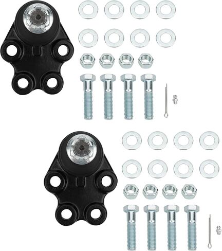 IRONTEK 4pcs K6540 K6539 Front Lower and Upper Ball Joints Fit for Chevrolet Silverado 1500 1999 2000 2001 2002 2003 2004 2005 2006, for GMC Sierra 1500 1999 2000 2001 2002 2003 2004 2005 2006 in Saudi Arabia