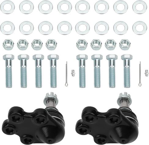 IRONTEK 4pcs K6540 K6539 Front Lower and Upper Ball Joints Fit for Chevrolet Silverado 1500 1999 2000 2001 2002 2003 2004 2005 2006, for GMC Sierra 1500 1999 2000 2001 2002 2003 2004 2005 2006 in Saudi Arabia