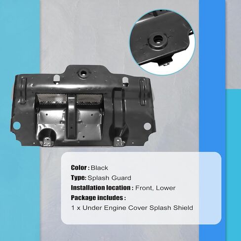 XQSMWF Black Engine Under Splash Shield Cover Compatible with Toyota 4Runner Lexus GX470 2003-2009 for Toyota FJ Cruiser 2007 2008 2009 51405-35101, 5140535101 Under Engine Cover Splash Shield in Saudi Arabia