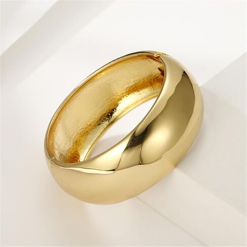 Gold/Silver Cuff Bangle Bracelets For Women Chunky Waterdrop Twisted Hinged Bangle Bracelets Minimalist Arm Cuff Bracelet Jewelry Gifts in Saudi Arabia