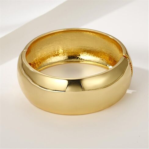 Gold/Silver Cuff Bangle Bracelets For Women Chunky Waterdrop Twisted Hinged Bangle Bracelets Minimalist Arm Cuff Bracelet Jewelry Gifts in Saudi Arabia