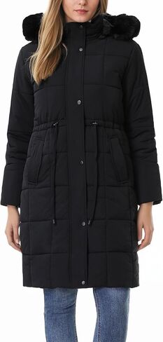 GOLDLADIES Women's Winter Coat Long Waterproof Parka - Warm Snow Winter Jacket for Women, Cold Weather Outerwear in Kuwait