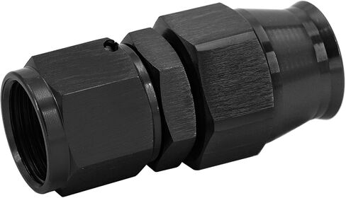 6AN PTFE Hose End Fitting Straight Swivel Only for PTFE Hose Aluminum Black 4PCS in Saudi Arabia