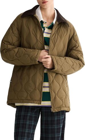 Orolay Women's Quilted Lightweight Down Jacket Zip Up Puffer Coat Waterproof Casual Outerwear with Pockets in Saudi Arabia