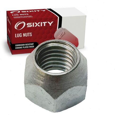 Sixity Auto 32 pc Nickel Plated Bulge Open Wheel Lug Nuts - M14x2.0mm .64" Short in Saudi Arabia