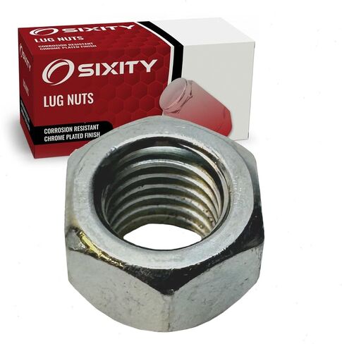 Sixity Auto 32 pc Nickel Plated Bulge Open Wheel Lug Nuts - M14x2.0mm .64" Short in Saudi Arabia