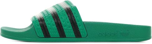 adidas Women's Adilette Comfort Slide Sandal, Ice Lavender/Orange Tint/Linen Green, 11 in Saudi Arabia